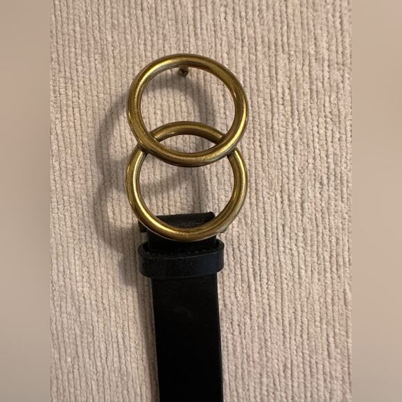 Most Wanted Women’s Double Circle Pin Hole Closure Belts. Cognac & Black XL BOTH - Picture 14 of 16